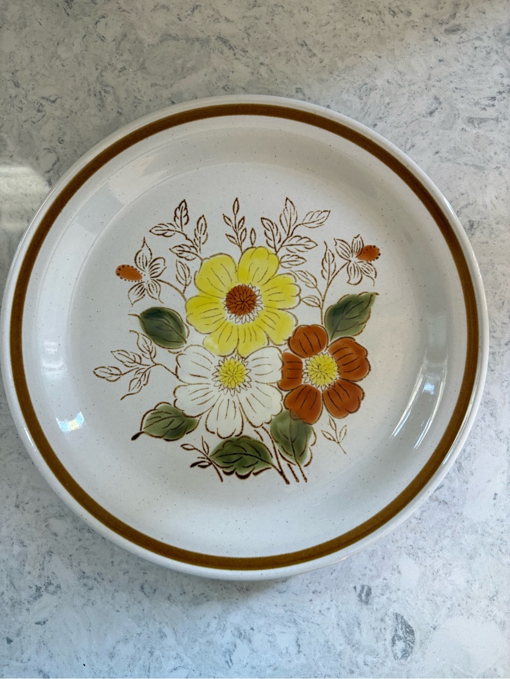 Old Brook Collection Stoneware Stonecreek 10.5" Vintage JAPAN Dinner Plate